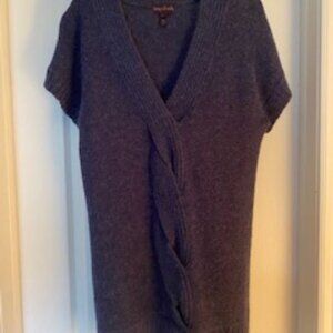 Long Tall Sally Blue Cable Knit Sweater Tunic – Size L 💙